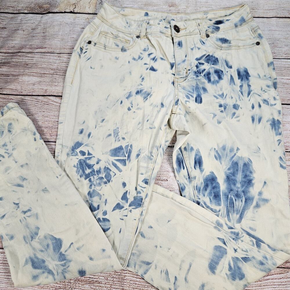 Tie-Dye Blue & White Women’s Jeans